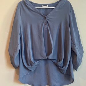 Lush blue blouse